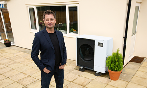 George Clarke with Ecodan 3