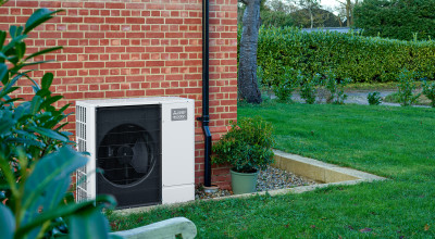 Ecodan Heat Pump Garden Back Drop