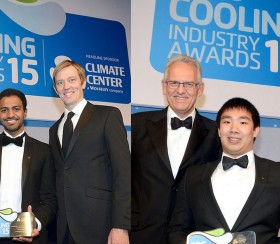 Cooling Industry Awards Climate Centre sign and winners