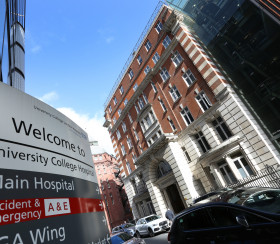 University College London hospital sign 