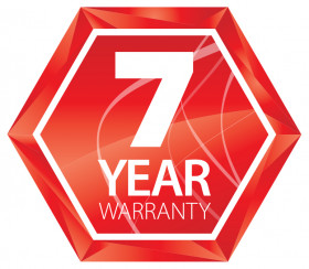 Seven year warranty sticker