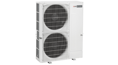 Outdoor Ecodan heat pump, 2 levels