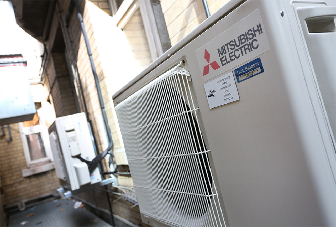 Mitsubishi Electric Air Conditioning Units in Alley