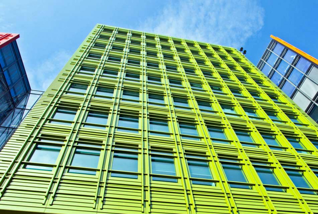 Lime Green Building Lime Green Building